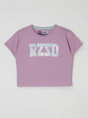 T-shirt o pudełkowym kroju z bawełny model ‘Charlotte’ Raizzed