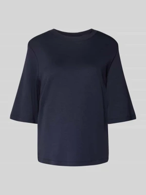 T-shirt o pudełkowym kroju z mieszanki wiskozy i bawełny z rękawem o dł. 1/2 Stefanel