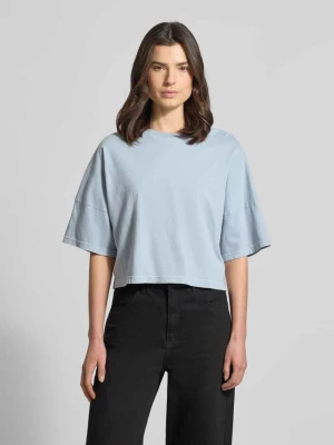 Pudełkowy krój T-shirt z opuszczonymi ramionami Model 'KUSIA' drykorn