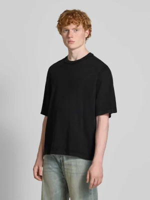 T-shirt o pudełkowym kroju z okrągłym dekoltem REVIEW