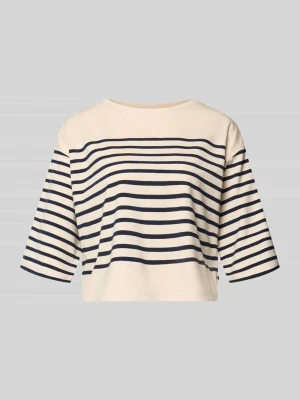 T-shirt o pudełkowym kroju z rękawem o dł. 3/4 ROBE LÉGÈRE