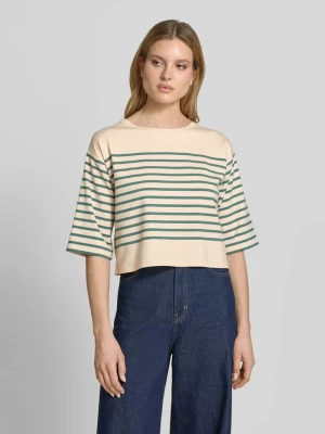 T-shirt o pudełkowym kroju z rękawem o dł. 3/4 ROBE LÉGÈRE