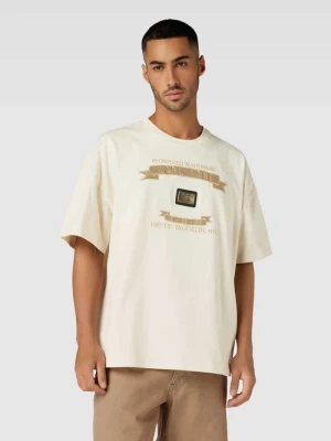 T-shirt o pudełkowym kroju z wyhaftowanym logo Karl Kani