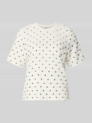 T-shirt o pudełkowym kroju z wzorem na całej powierzchni Jake*s Złamany biały