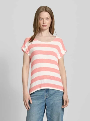 T-shirt o pudełkowym kroju ze wzorem na całej powierzchni model ‘WIDE’ Vero Moda