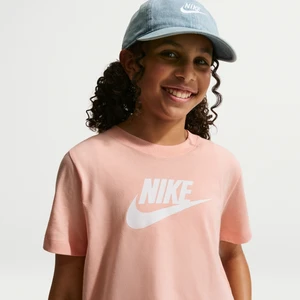 T-shirt o skróconym kroju dla dużych dzieci (dziewcząt) Nike - Pomarańczowy