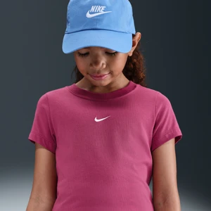 T-shirt o skróconym kroju dla dużych dzieci (dziewcząt) Nike Sportswear - Fiolet