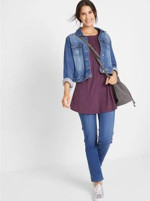 T-shirt o trapezowym kroju, krótki rękaw bonprix