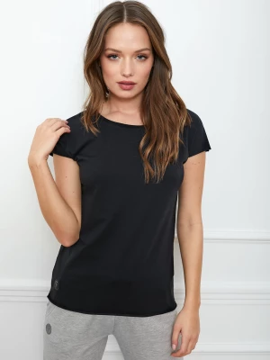 T-SHIRT OLIVIA BASIC CZARNY XL - Flawless