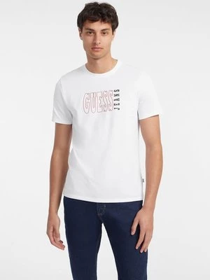 T-Shirt Outlined Logo Fason Slim Guess