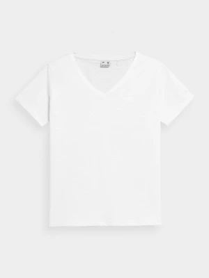 T-shirt oversize gładki damski 4F