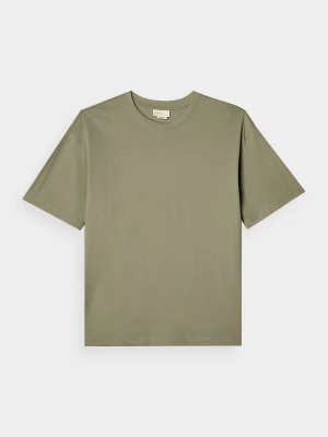 T-shirt oversize gładki męski Outhorn - khaki