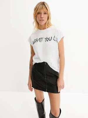 Zdjęcie produktu T-shirt oversize z czystej bawełny organicznej BonPrix biały