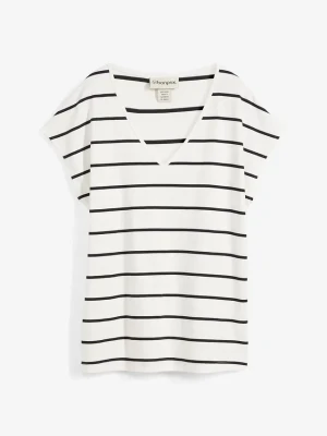 T-shirt oversize z czystej bawełny organicznej BonPrix biały
