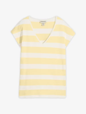 T-shirt oversize z czystej bawełny organicznej BonPrix biały