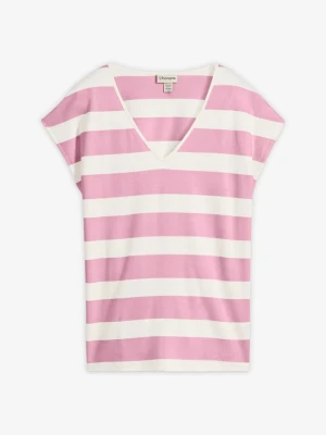 T-shirt oversize z czystej bawełny organicznej BonPrix biały