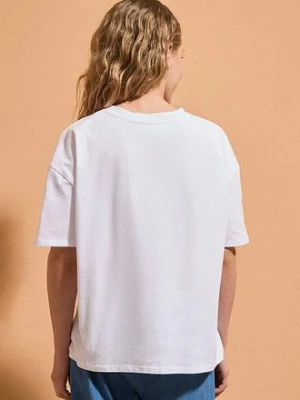 T-shirt oversize z nadrukiem Myszki Miki, z czystej bawełny bonprix