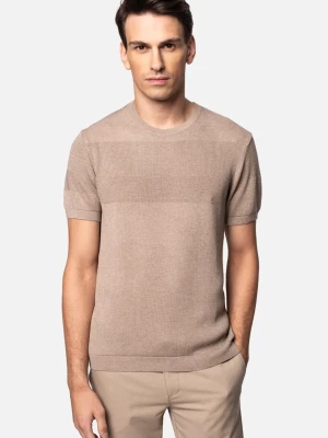 T SHIRT PERRET BEŻOWY Recman