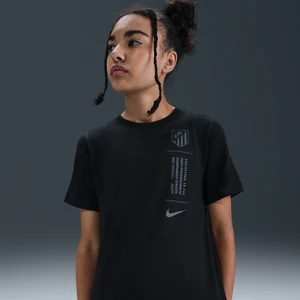 T-shirt piłkarski dla dużych dzieci Nike Atlético Madryt - Czerń