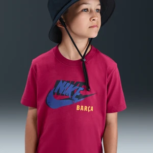 T-shirt piłkarski dla dużych dzieci Nike FC Barcelona - Czerwony