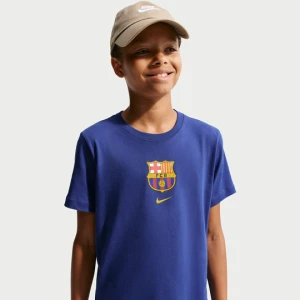 T-shirt piłkarski dla dużych dzieci Nike FC Barcelona - Niebieski