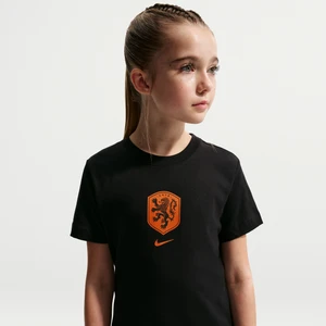 Zdjęcie produktu T-shirt piłkarski dla dużych dzieci Nike Holandia - Czerń