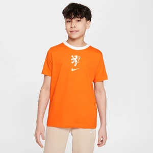 T-shirt piłkarski dla dużych dzieci Nike Holandia - Pomarańczowy