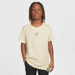 T-shirt piłkarski dla dużych dzieci Nike Liverpool F.C. Air Max - Biel