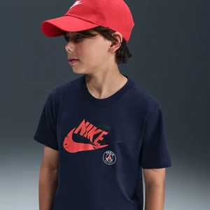T-shirt piłkarski dla dużych dzieci Nike Paris Saint-Germain - Niebieski