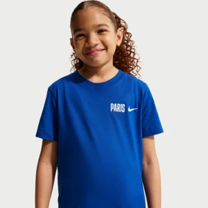 T-shirt piłkarski dla dużych dzieci Nike Paris Saint-Germain - Niebieski