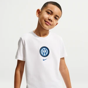 T-shirt piłkarski Nike dla dużych dzieci Inter Mediolan - Biel