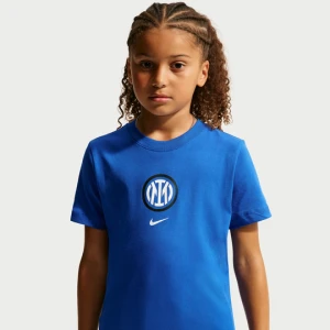 T-shirt piłkarski Nike dla dużych dzieci Inter Mediolan - Niebieski