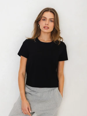 T-SHIRT PIPER CZARNY XS - Flawless
