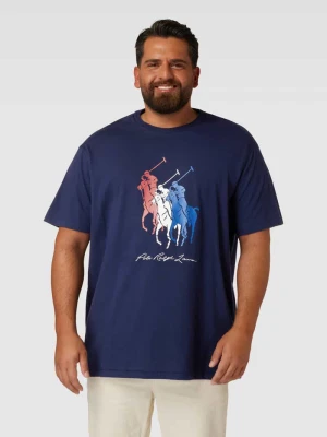 T-shirt PLUS SIZE z nadrukiem z motywem z logo Polo Ralph Lauren Big & Tall