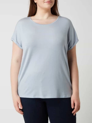 T-shirt PLUS SIZE z ukośnie skrojonymi rękawami model ‘Ava’ Vero Moda Curve