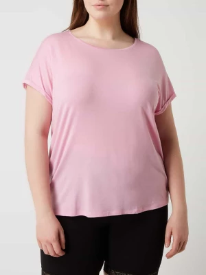 T-shirt PLUS SIZE z ukośnie skrojonymi rękawami model ‘Ava’ Vero Moda Curve