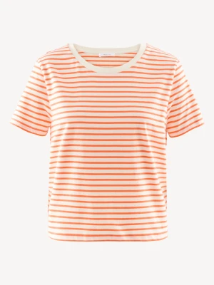 T-shirt pomarańczowy Tamaris