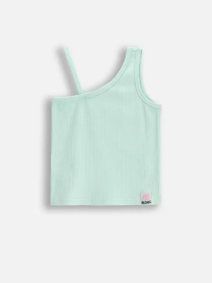 T-shirt prążkowany bez rękawów COCCODRILLO