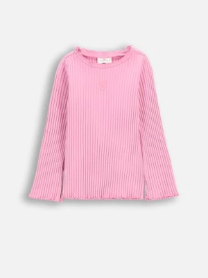 T-shirt prążkowany z długim rękawem COCCODRILLO