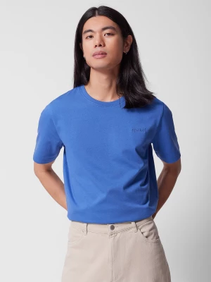 T-shirt regular gładki męski Outhorn - kobaltowy