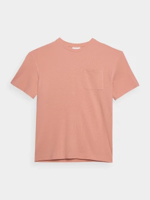 T-shirt regular gładki męski Outhorn - pomarańczowy