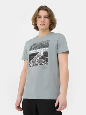 T-shirt regular z bawełny organicznej męski 4F