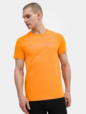 T-shirt regular z bawełny organicznej męski 4F