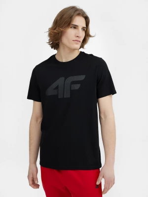 T-shirt regular z nadrukiem męski 4F