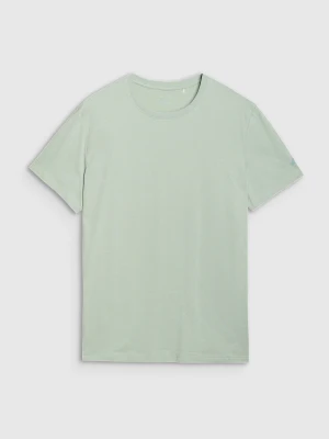 4F T-shirt regular z nadrukiem męski - turkusowy 3XL