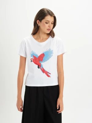 T-shirt regular z nadrukiem Top Secret