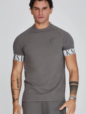 T-shirt Siksilk Men's Grey Tech