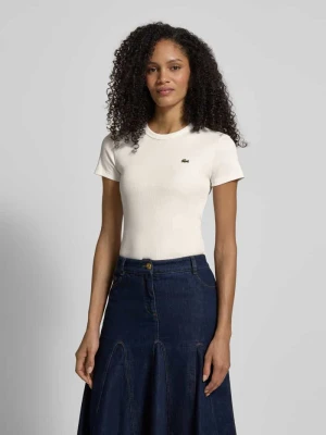 T-shirt Slim Fit z czystej bawełny Lacoste Sport
