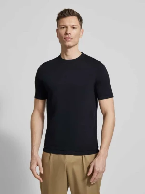 T-shirt Slim Fit z czystej bawełny Profuomo