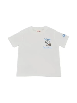 T-shirt Snoopy Tennis z okrągłym dekoltem MC2 Saint Barth